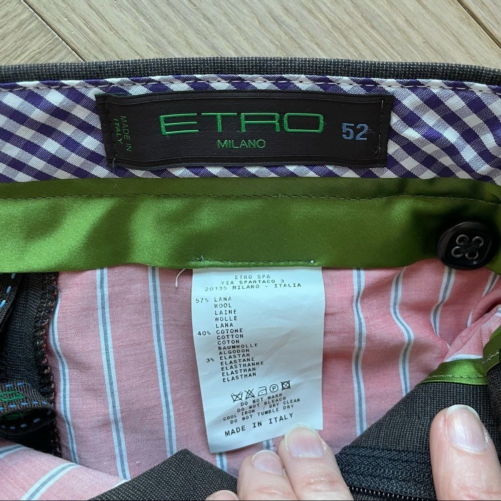 ETRO flat front pants - Picture 4 of 10